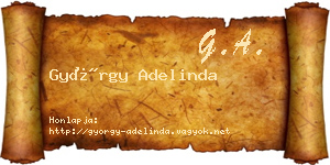 György Adelinda névjegykártya
